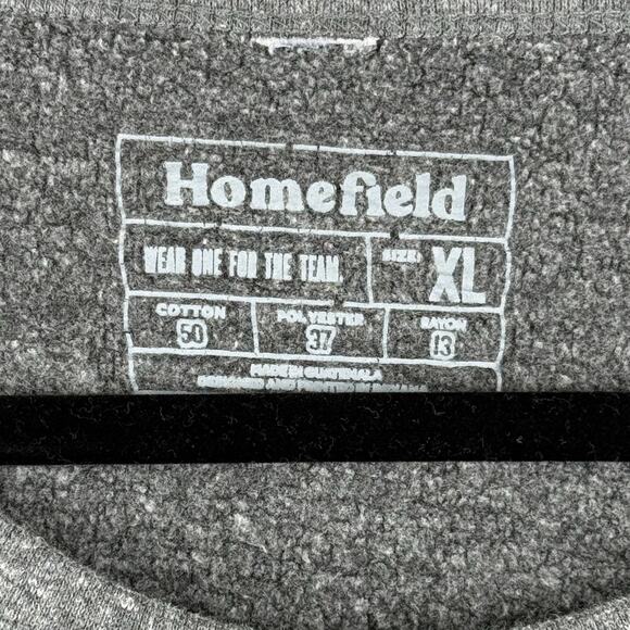 Homefield Uninversity Bears Gray/Blue/Gold Soft Long Sleeve Crewneck Sweater -XL - Picture 2 of 4